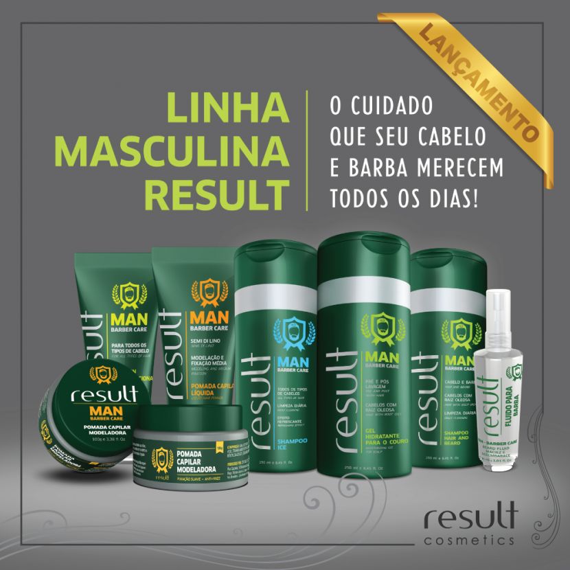 Barba, Cabelo e Bigode: Result Cosmetics aposta na vaidade masculina para movimentar o mercado da beleza